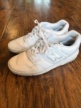 New Balance 550 Triple WhiteMen’s Sneakers, size 9.5